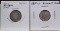 1892 Barber & 1950-S Roosevelt Dimes 2 Coins