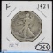 1921 Walking Half Dollar Fine