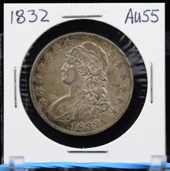 1832 Bust Half Dollar AU55