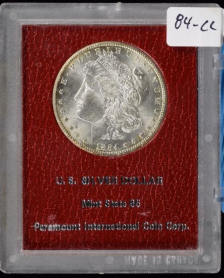 1884-CC Morgan Dollar Redfield Collection Paramount MS65