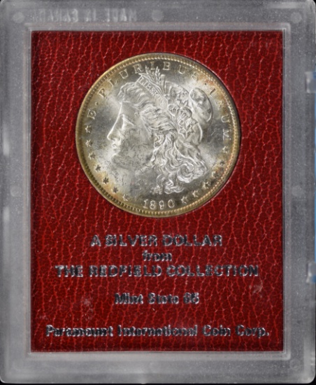 1890-S Morgan Dollar Redfield Collection Paramount MS65