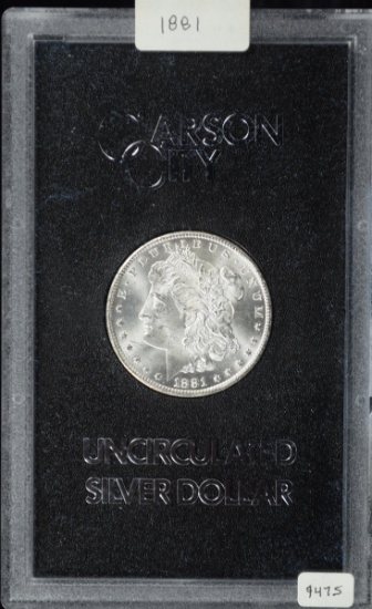 1881-CC Morgan Dollar GSA w/ Cert