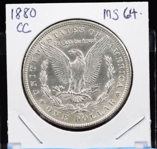 1880-CC Morgan Dollar MS63/64