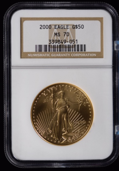 2000 $50 Gold American Eagle 1 oz