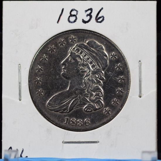 1836 Bust Half Dollar AU