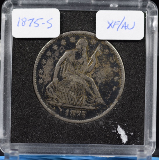 1875-S Seated Half Dollar XF/AU