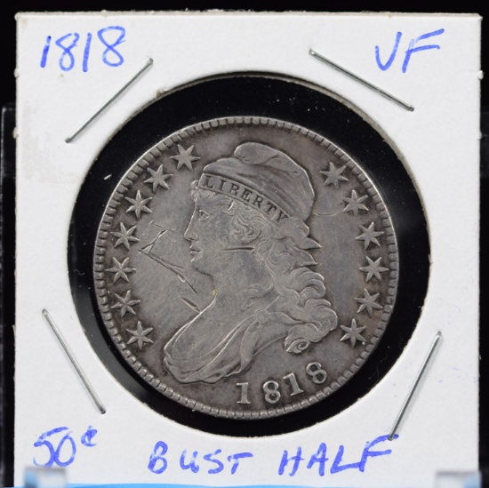 1818 Bust Half Dollar Very Fine