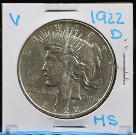 1922-D Peace Dollar MS