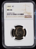 1963 Jefferson Nickel NGC MS-66