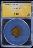 1914-D Lincoln Cent ANACS F-12