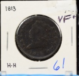 1813 Large Cent Fine Plus