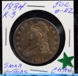 1834 Bust Half Dollar O-112 Lustrous Reddish Tone Small Date R-3