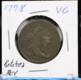 1798 Large Cent Very Good Rotate REV