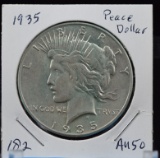 1935 Peace Dollar AU50