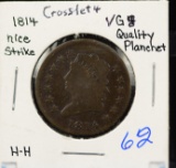 1814 Large Cent VG