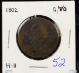 1802 Large Cent G/VG