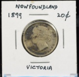 1899 Silver 20 Cent Newfoundland Tone Scarce CH XF/AU