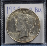 1934-D Peace Dollar GEM BU Brilliant