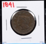 1841 Large Cent Fine Tough Date