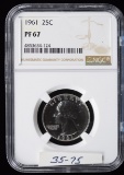 1961 Proof Washington Quarter NGC PF-67