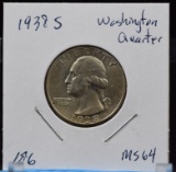 1938-S Washington Quarter MS64