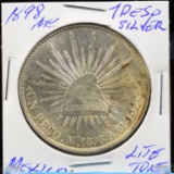 1898 Mo Silver Peso Mexico Lite Tone Lustrous