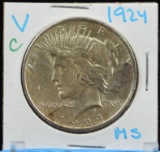 1924 Peace Dollar MS C