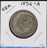 1936-A Germany 5RM