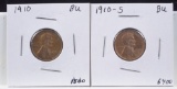 1910 & 1910-S Lincoln Cents 2 Coins