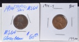 1914 & 1914-S Lincoln Cents 2 Coins