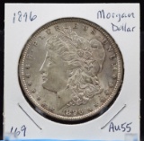 1896 Morgan Dollar AU55