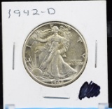 1942-D Walking Half Dollar CH/BU