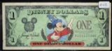 1997 $1 Disney Dollar Very Fine