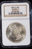 1882-S Morgan Dollar White MS65