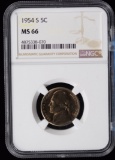 1954-S Jefferson Nickel NGC MS-66