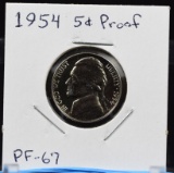 1954 Proof Jefferson Nickel PF67