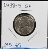 1938-S Jefferson Nickel MS65