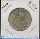 1919 Walking Half Dollar G/VG