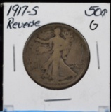 1917-S Rev Walking Half Dollar Good