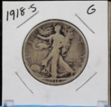 1918-S Walking Half Dollar Good