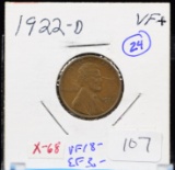 1922-D Lincoln Cent VF Plus