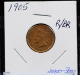 1905 Indian Head Cent Red/Brown MS