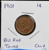 1901 Indian Head Cent BU Red Tone