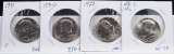 4 Kennedy Half Dollars UNC 4 Coins B