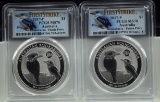 2017 1st Strike 2 Kookaburra w/Panda Privy Mark PCGS MS-70