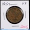 1857 Large Cent VF