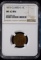 1873 Closed 3 Indian Head Cent NGC MS62 BN