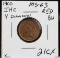 1900 Indian Head Cent Red MS63