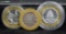 Ten Dollar Casino Proof 999 PF/UNC Tokens 3pcs