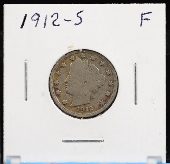 1912-S Liberty Nickel Fine